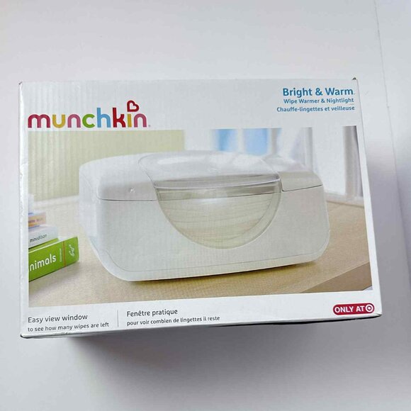 NIB - Munchkin Bright & Warm Wipe Warmer & Nightlight | Baby Essentials - Picture 1 of 4